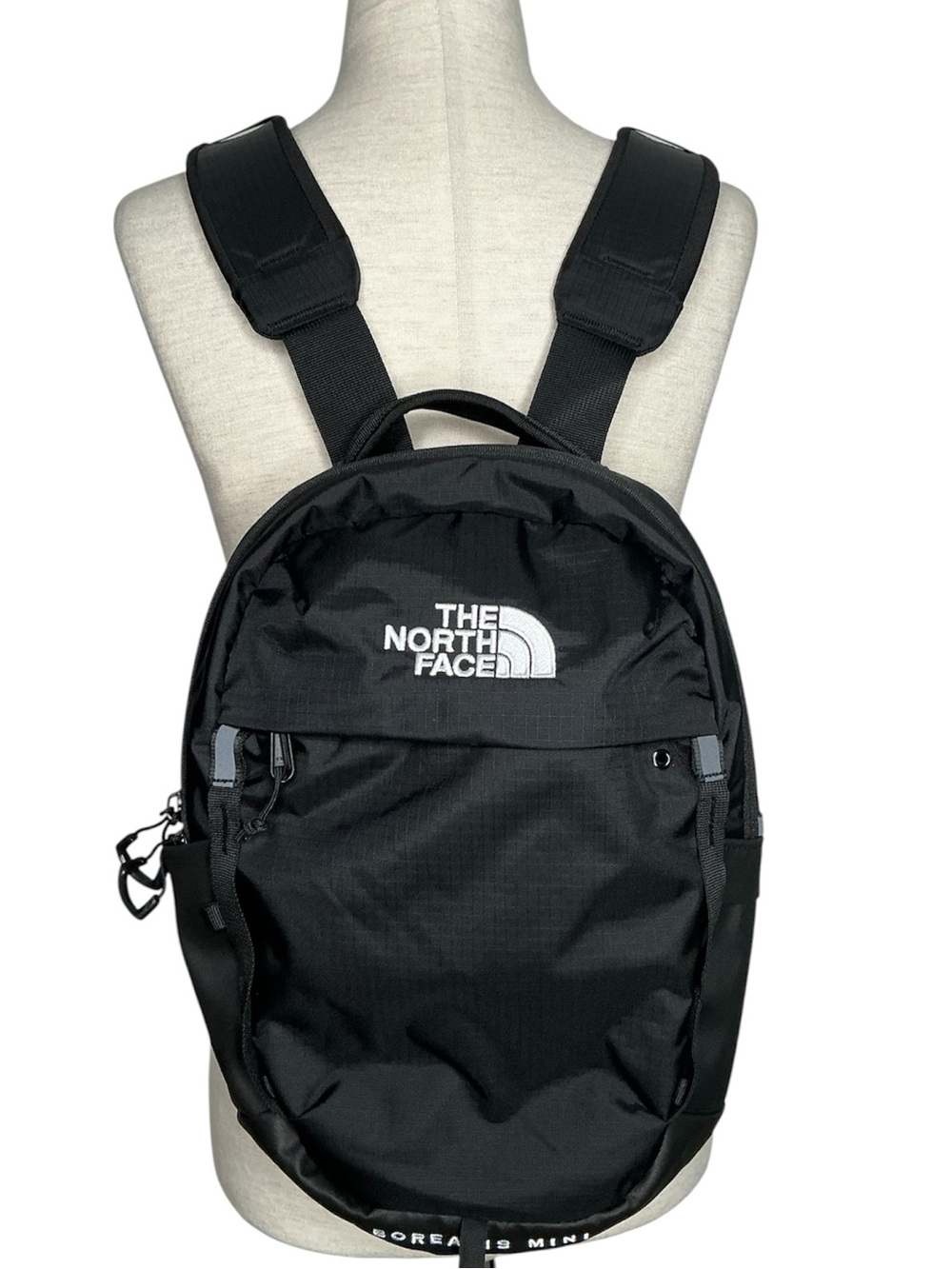 The North Face Black Mini Boreallis Backpack with White Logo